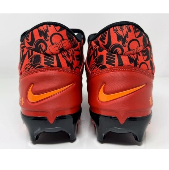 NEW Nike Alpha Menace 4 Shark NRG Orange Mens Size 12 Football Cleats FQ4536 600 main image 3